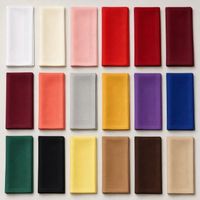 Serviettes de table en satin 100% coton, bordure satinée, 20x20, pour hôtel et restaurant, broderie personnalisée, lavables en machine, vente en gros