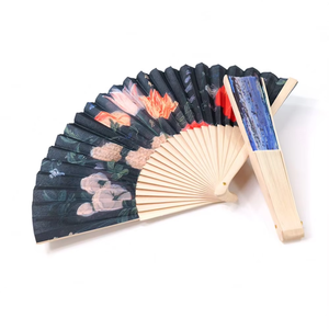 Éventail pliant portable en soie de bambou style <span class=keywords><strong>japonais</strong></span>, personnalisable avec logo, commande en gros, souvenir, cadeau de bienvenue, entreprise - Product Image 2