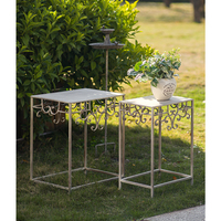 Support de plantes en fer de style européen pour la décoration intérieure, étagère multifonctionnelle pour pots de fleurs, vente en gros