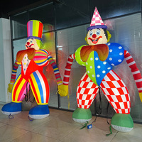 Clown gonflable ambulant, figurine gonflable pour événements de grand ouverture de centres commerciaux, attrape-touristes, modèle d'événementiel