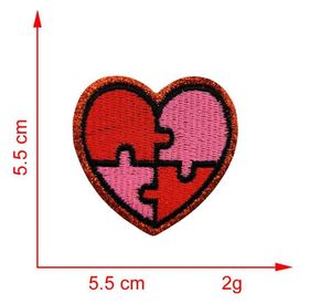 Iron on Embroidery Glitter Edge Valentine Day love Heart Bear Elephant <b>Wedding</b> Patch <b>for</b> Clothes <b>Hat</b> Decoration - Product Image 6