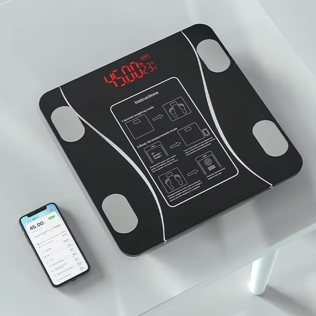 YDM T58 Four Electrode Smart Body Fat Scale Body Composition Weight Scale Digital Blue Tooth Body Fat Scale