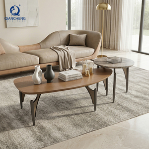QIANCHENG personnalisé liste italienne luxe unique <span class=keywords><strong>table</strong></span> <span class=keywords><strong>basse</strong></span> combinaison luxe <span class=keywords><strong>bois</strong></span> nouveau design salon <span class=keywords><strong>table</strong></span> ensemble - Product Image 1