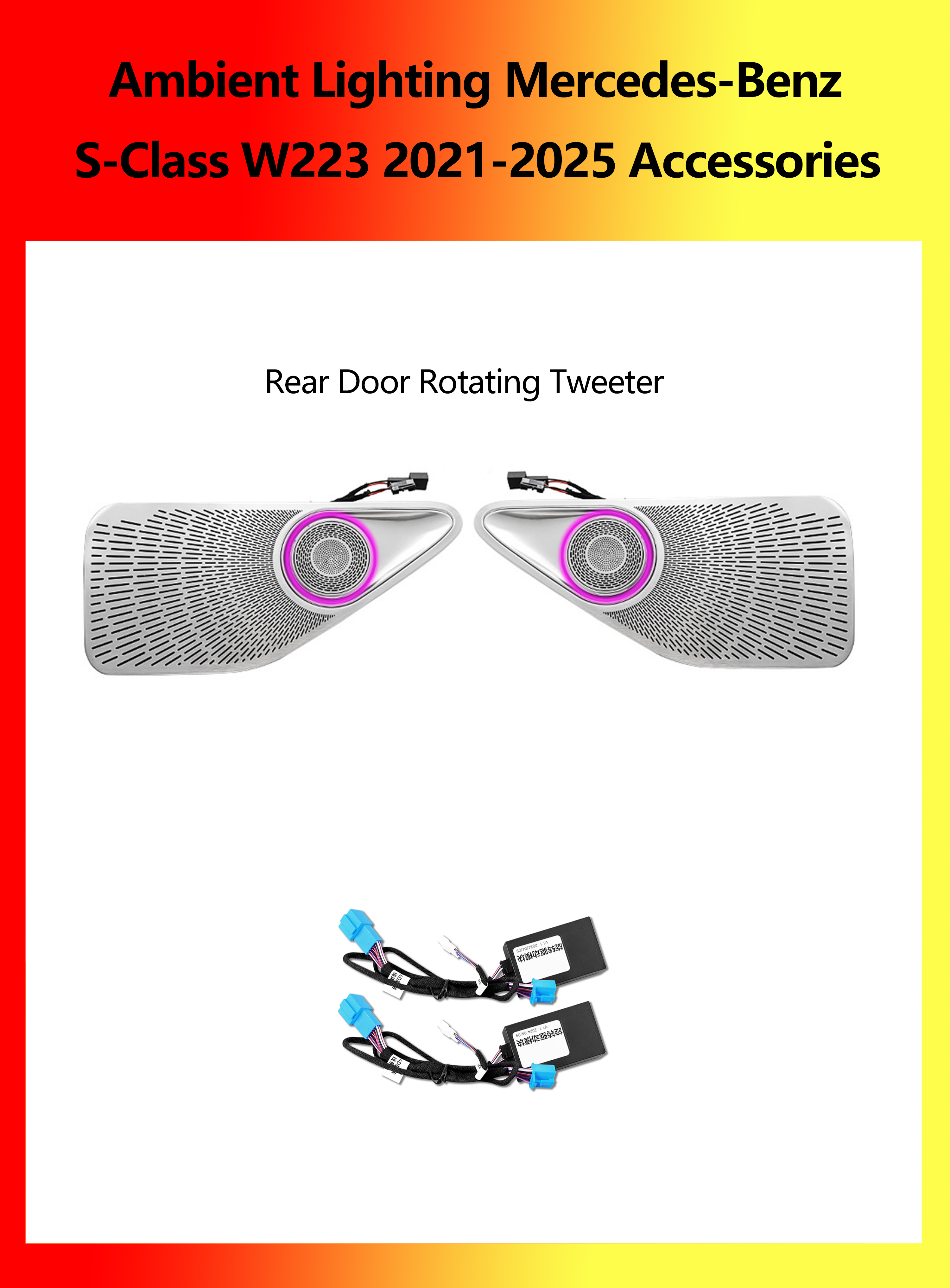 Accesorios para Tweeter Giratorio de Puerta Trasera