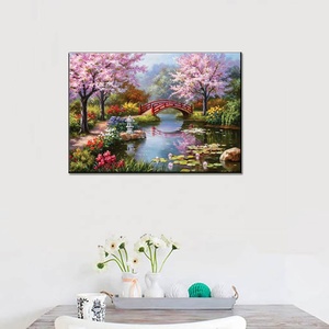 Peinture murale acrylique DIY peinte à la main, décoration intérieure, paysage personnalisé, broderie diamant 5D, salon - Product Image 3