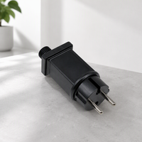 Adaptateur d'alimentation étanche 24V 0.75A à prise UE pour guirlandes lumineuses LED, compatible SCP 5-24W, sortie CC 12W