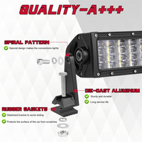 Une paire de supports latéraux en forme de L de couleur noire pour barre lumineuse LED de voiture tout-terrain de 12/20/30/40/50 pouces