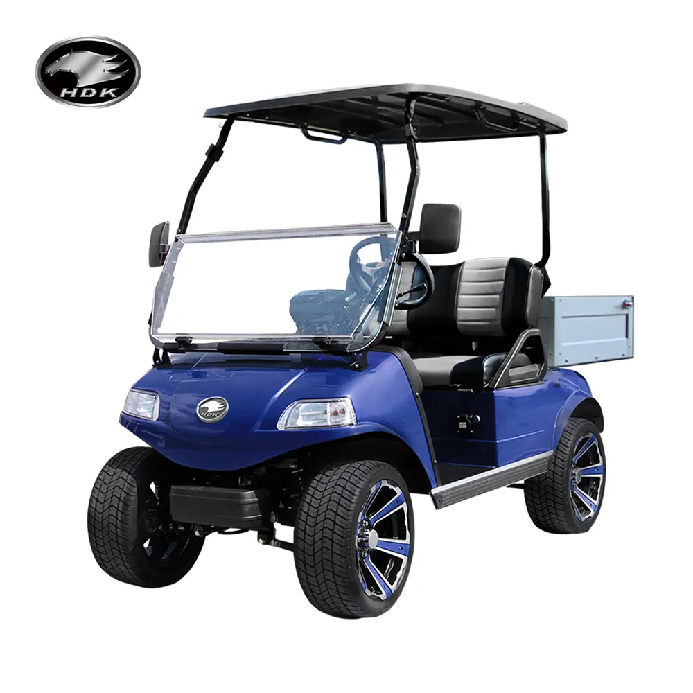 Kits électriques de chariots de golf longs HDK EV 2 places Club voiture tout-terrain UTV 4 roues motrices véhicule Mini camion