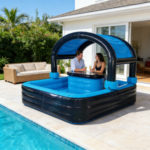 Tente de jardin, maison, fête sur la plage, bar flottant gonflable, <span class=keywords><strong>piscine</strong></span>, pub, bar gonflable en PVC avec sièges pour une utilisation familiale à domicile - Product Image 4