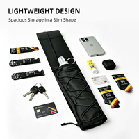 En stock – Support de bouteille unisexe STRIDE en nylon imperméable, multi-compartiments, avec fermeture éclair frontale, écologique et fixe