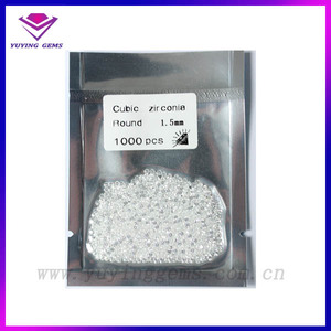 1000pcs 진공 가방 CZ 돌/AAA 라운드 브릴리언트 컷 cz 다이아몬드/왁스 주조 인도 큐빅 지르코니아 쥬얼리 목걸이 세트 - Product Image 6