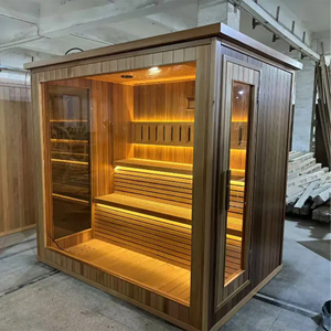 Sauna Moderna Boyce in Cedro Rosso Occidentale, 9KW, Infrarossi Lontani, Vapore Secco, Capacità per Una Persona, Repellente Naturale per Insetti, Aroma Ricco - Product Image 5