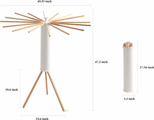 Trépied <span class=keywords><strong>pliable</strong></span> sèche-linge en bois support de cintre <span class=keywords><strong>parapluie</strong></span> en forme de pieuvre polyvalent bambou <span class=keywords><strong>pliable</strong></span> étendoir à vêtements - Product Image 4