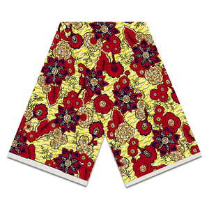 Tissu Wax <span class=keywords><strong>En</strong></span> Coton Pur Lin Africain Traditionnel Tie-Dye Africain Tissu Wax Aux Fleurs Tropicales Fabric Pour Robes Africaines - Product Image 5