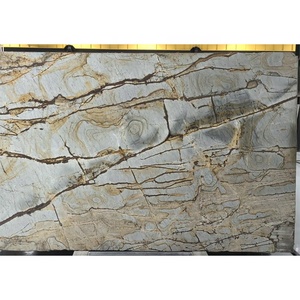 Cuarcita Azul <span class=keywords><strong>Mare</strong></span> Pulida en Losa Grande, Encimera de Cuarcita Impermeable para Villa Moderna con 1 Año de Garantía - Product Image 1