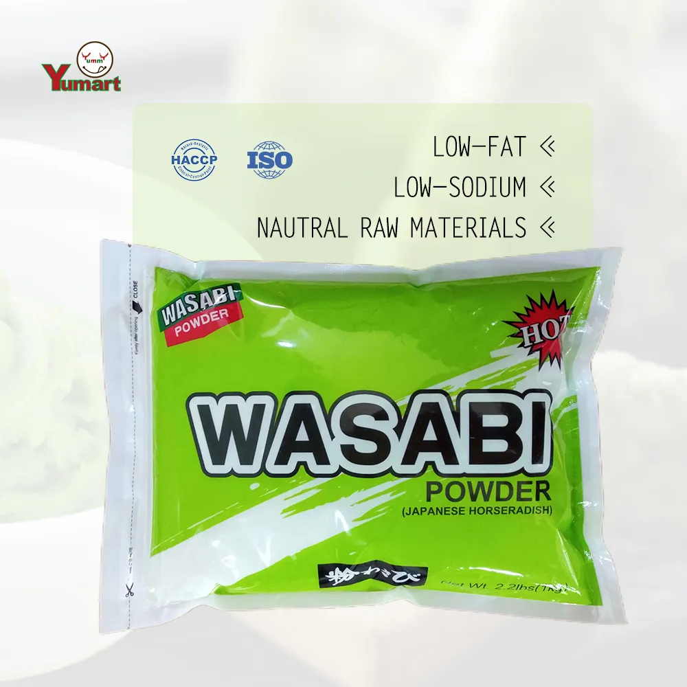 Condimento giapponese di qualità Premium per la necessità di sushi fatto in polvere di Wasabi senape