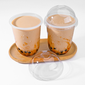 Gobelets en plastique jetables ronds à fond rond, transparents, pour portions individuelles, à emporter, coupes, gobelets à boba, gobelet en plastique - Product Image 4