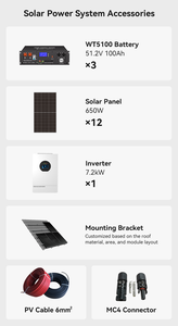 Kit de Paneles Solares de 7.2kW para Casa de 10000W Tipo Bifásico <span class=keywords><strong>con</strong></span> Batería, Inversor y Cables - Product Image 3