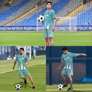 2025 Fußballtrainingsanzug-Sets Summer Adult Custom Digitaldruck Schnellt rockn endes, atmungsaktives, anti bakterielles, automat isiertes Schneid kit - Product Image 2