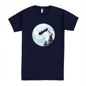 T-shirt Pamplin per il 20° anniversario, grafica Dark Blue Moon Car, taglia unisex per adulti - Product Image 1