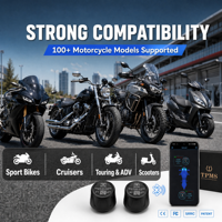 Système de surveillance de la pression des pneus numérique universel BT TPMS pour voitures, motos, alarme externe, affichage sur téléphone portable, 0-800 Kpa, ABS