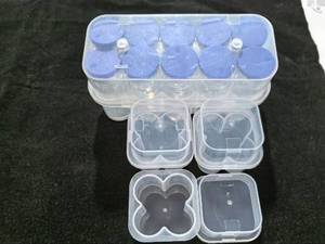 3ml 4 Vials Box Peptide Case <b>Container</b> 3ml*4 Vials Holder Transparent Freeze-dried Powder Vaccine Bottle Storage Plastic Box - Product Image 5