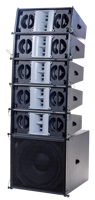 Système de sonorisation passif Line Array 700W de pointe, 12 ohms, néodyme, 3 pouces HF, double 6,5 pouces LF, en contreplaqué de bouleau avec polyurée, pour théâtre