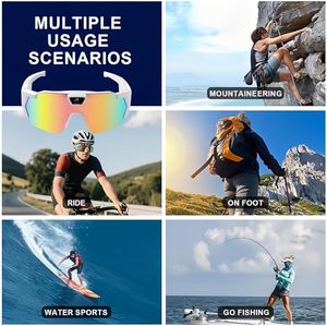Gafas de Sol Inteligentes con IA para Grabación de Video en Exteriores, Gafas Inteligentes Multicolor con Cámara para Ciclismo y Senderismo - Product Image 4