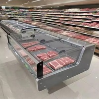 Réfrigérateur de présentation pour commande de fondue, restaurant Malatang, vitrine de présentation fraîche, refroidisseur