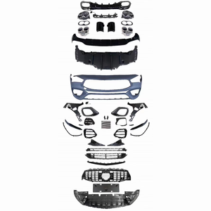 Kit de cuerpo de escape de parachoques trasero delantero W118, Kit de cuerpo de actualización CLA45 AMG para Mercedes BenZ <span class=keywords><strong>CLA</strong></span> W118 2020 2021 2022 <span class=keywords><strong>2023</strong></span> - Product Image 1
