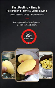Machine à éplucher les pommes de terre multifonctionnelle en acier inoxydable pour éplucher les pommes de terre, le taro, le gingembre et les patates douces - Product Image 6