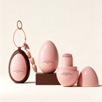 Étui vide en forme de cœur pour baume à lèvres avec pendentif, étui à rouge à lèvres, étui à blush, étui à crème pour les lèvres, pot à fond de teint et correcteur