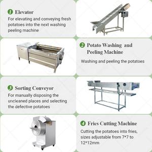 Turquie Ligne de produits de pommes de terre <span class=keywords><strong>frites</strong></span> entièrement automatique Production de chips de pommes de terre surgelées Prix de la machine - Product Image 4