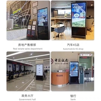 Máquina de Señalización Digital con Soporte de Piso, Pantalla LCD de 32 Pulgadas para Publicidad en Comercios, Vertical y Horizontal