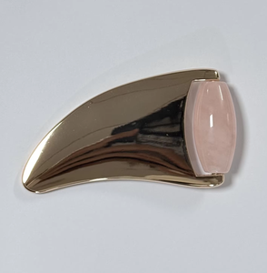 Rouleau de massage 2-en-1 en quartz rose et jade, Gua Sha - Product Image 5