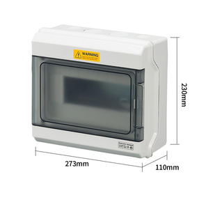 12 way Surface Mount IP66 Waterproof Distribution Box 4-36 Way Press-to-Open Minimalist Electrical Enclosure Only <b>empty</b> <b>boxes</b> - Product Image 2