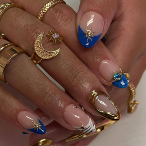 <span class=keywords><strong>Faux</strong></span> <span class=keywords><strong>ongles</strong></span> style Ins, capsules d'<span class=keywords><strong>ongles</strong></span> en forme d'amande avec strass, look haut de gamme pour l'export. - Product Image 5