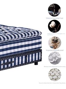 Materasso Dalvmo <span class=keywords><strong>Continental</strong></span> Horse Brand 380mm Spesso di Alta Gamma con Molle Insacchettate Indipendenti, Realizzato a Mano con Crine di Cavallo, Sette Stelle, per Arredamento Casa - Product Image 4