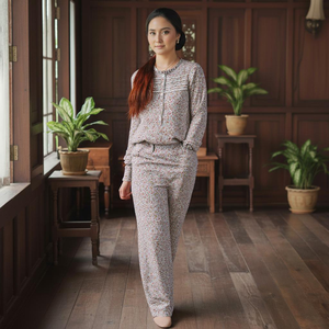 Baju Kurung Borong Direct Kilang, Crepé Cey sin Plancha, Elástico en Cuatro Direcciones, Kebaya Moderno con Encaje, Estilo Draping Sulam, Modesto, Viral, Raya 2025 - Product Image 1