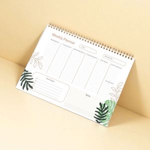Planificador Semanal y Mensual A5 Personalizado, Bloc de Notas Espiral con Lista de Tareas y Presupuesto, Cuaderno Impreso Personalizado - Product Image 5