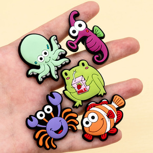 Set de Dijes para Zapatos de Animales Marinos al por Mayor, Lindos Accesorios 3D de Criaturas del Mar (Tiburón, Delfín, Tortuga, Pulpo) para Decoración de Zuecos, Regalo para Niños - Product Image 2