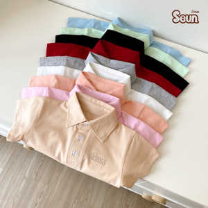 Polo pour enfants en coton, fabrication directe d'usine, t-shirt personnalisé avec logo, confortable, vêtements décontractés pour garçons et filles - Product Image 2