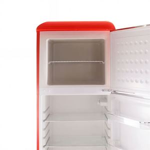 Réfrigérateur rétro professionnel personnalisé de 280 L, 110 V 60 Hz, double porte, spacieux, pour aliments frais, avec congélateur supérieur - Product Image 2
