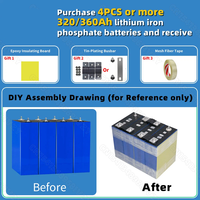 Baterai LiFePO4 Grade 8000 Cycle 314Ah 3.2V Sel LFP DIY 12V 24V RV EV Solar Camping EV E MB314
