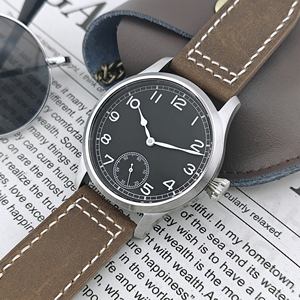 Relojes de Lujo de 42 mm con Esfera Estéril Semiautomática, Movimiento <span class=keywords><strong>Seagull</strong></span> ST3621 de Cuerda Manual, Cristal de Zafiro, Logotipo Personalizado, Relojes para Hombre Originales - Product Image 3