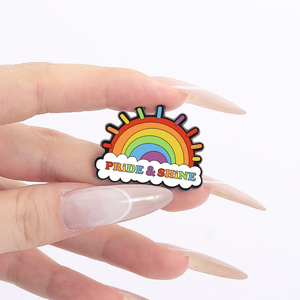 Arcobaleno colorato soggiorno orgoglioso spilla smalto essere <span class=keywords><strong>gentile</strong></span> con tutti i tipi spilla distintivo gioielli accessori regalo per gli amici all'ingrosso - Product Image 4
