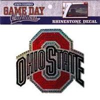 Transfert thermocollant en strass Ohio State Buckeyes, motif personnalisé en strass pour T-shirts et sweats à capuche