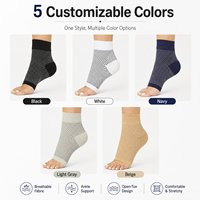 Support de cheville de compression de logo personnalisé pour la fasciite plantaire manchon de cheville de compression pour hommes et femmes signe gratuit