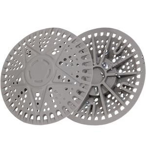 Silicone Sink Drain Strainer Anti Clog Bathroom <b>Hair</b> <b>Catcher</b> for <b>Shower</b> with Strong Suction Cups Durable Reusable Black Gray - Product Image 1