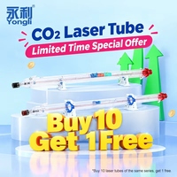 Tube laser CO2 Yongli 100W 130W pour machine de découpe laser CO2 1390 5070, pièce de rechange pour découpeuse de tissus